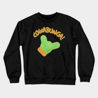 Cowabunga Orange Crewneck Sweatshirt